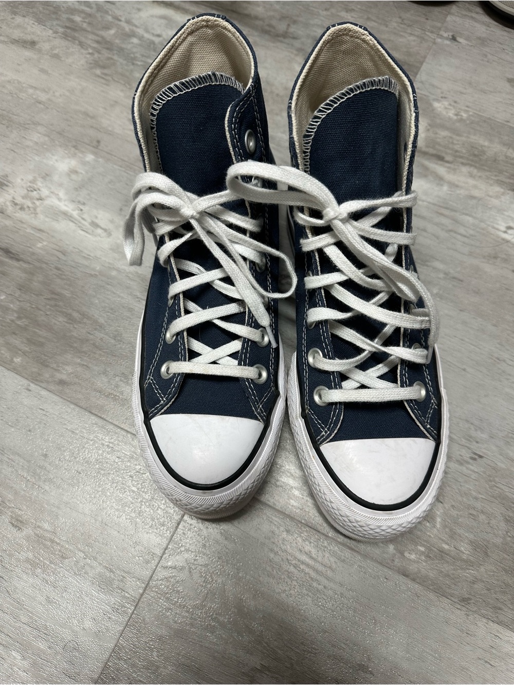 Converse Women's Low-Top Canvas Sneakers in Cream and Black